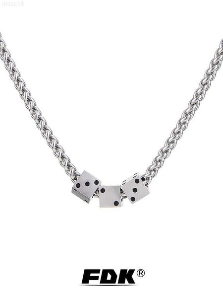 fdk dice necklace men's fashion hip hop accessories collar chain women's sweater customized original 520 gift for boyfriend, Silver
fdk dice necklace men's fashion hip hop accessories collar chain women's sweater customized original 520 gift for boyfriend, Silver