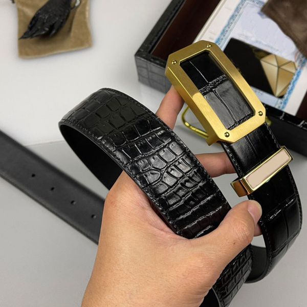 designer womens belt imported cowhide gold buckle pinhole mens belt width 3.8cm simple and generous, Black;brown
designer womens belt imported cowhide gold buckle pinhole mens belt width 3.8cm simple and generous, Black;brown