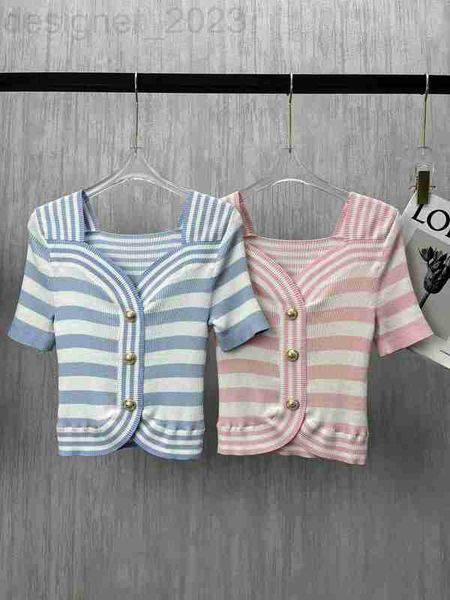 women's t-shirt luxuriousm 2023 suer new t-shirt stripe grade casual fashion metal uckle knitwear polo mother's day irthday gift, White
women's t-shirt luxuriousm 2023 suer new t-shirt stripe grade casual fashion metal uckle knitwear polo mother's day irthday gift, White