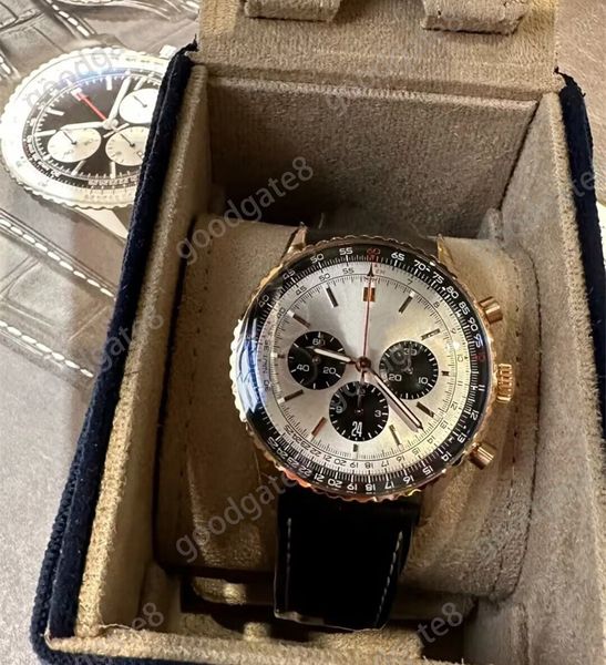 high end luxury watches 50mm fashion navitimer mens watch sapphire leather strap black reloj classic gift full function designer watches bus, Slivery;brown
high end luxury watches 50mm fashion navitimer mens watch sapphire leather strap black reloj classic gift full function designer watches bus, Slivery;brown