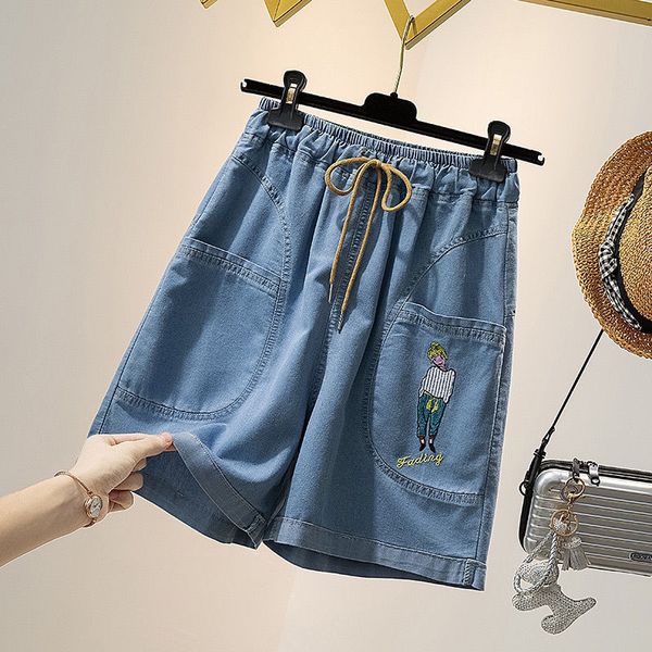 women's shorts shorts woman summer denim shorts women elastic waist jeans short femme embroidery cartoon streetwear dropship 230515, White;black
women's shorts shorts woman summer denim shorts women elastic waist jeans short femme embroidery cartoon streetwear dropship 230515, White;black