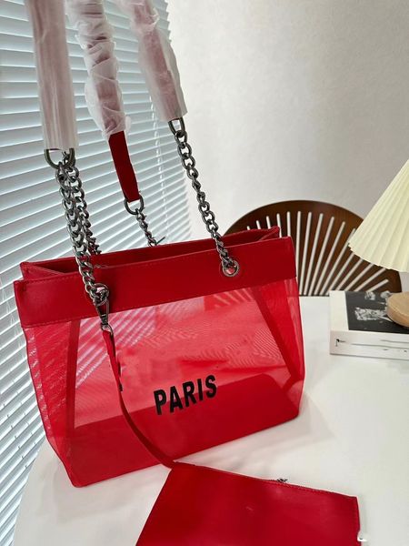 tote bag transparent mesh handbag brand designer luxury chain shoulder bag girls messenger bags woman purses womens handbags women totes
tote bag transparent mesh handbag brand designer luxury chain shoulder bag girls messenger bags woman purses womens handbags women totes