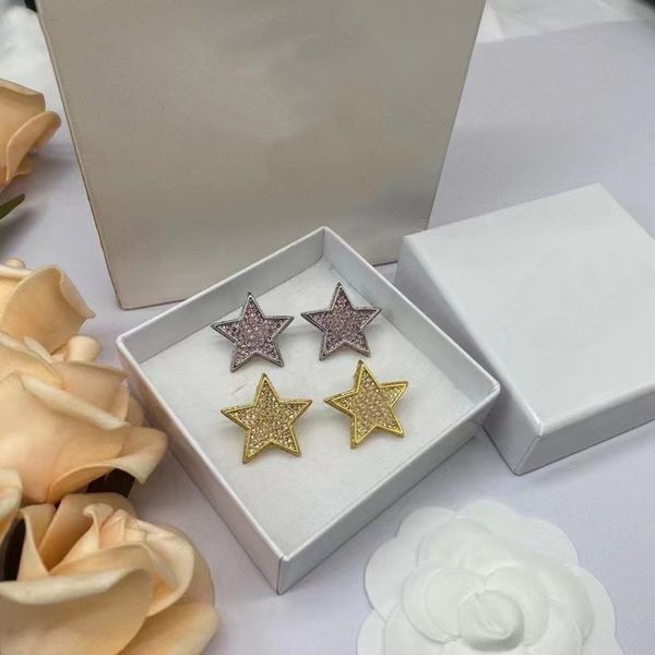 fashion delicacy elegant letter zircon five-star ear stud girl's gift party banquet women's jewelry earrings, Golden;silver
fashion delicacy elegant letter zircon five-star ear stud girl's gift party banquet women's jewelry earrings, Golden;silver
