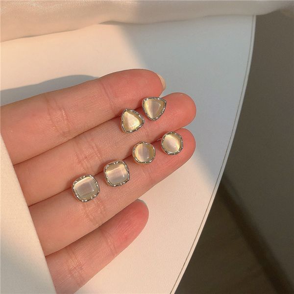 stud jp22 s925 silver needle korean simple three-piece geometric opal earrings small cute earrings daily ins wind earrings 230515, Golden;silver
stud jp22 s925 silver needle korean simple three-piece geometric opal earrings small cute earrings daily ins wind earrings 230515, Golden;silver