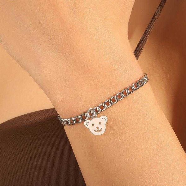 ins cold style hip hop geometric bear bracelet personality sweet cool girl graceful and fashionable jewelry fashion, Golden;silver
ins cold style hip hop geometric bear bracelet personality sweet cool girl graceful and fashionable jewelry fashion, Golden;silver