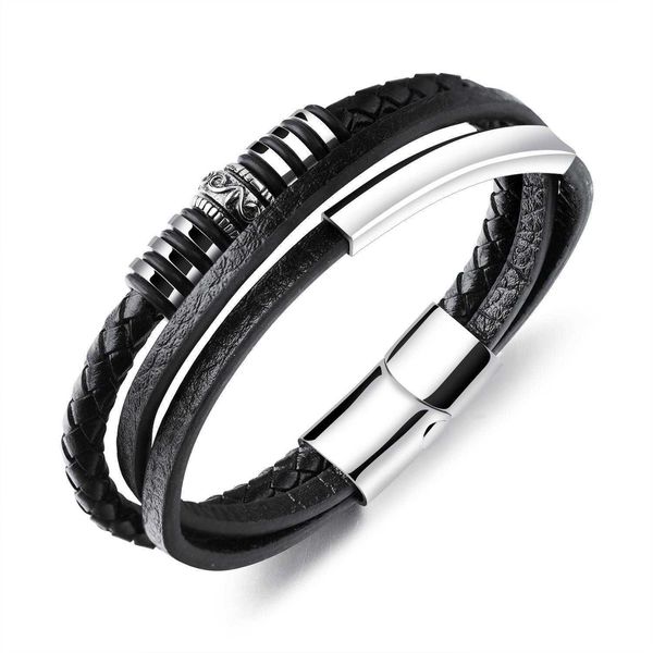 ornament wholesale trendy wild magnetic mens bracelet personality street multi layer woven leather, Golden;silver
ornament wholesale trendy wild magnetic mens bracelet personality street multi layer woven leather, Golden;silver