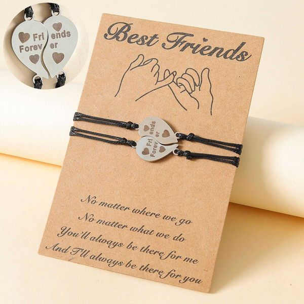 friends friendship bracelet creative stainless steel lettering wax line hand weaving, Golden;silver
friends friendship bracelet creative stainless steel lettering wax line hand weaving, Golden;silver