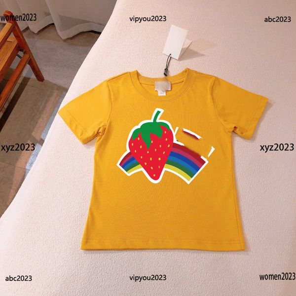 2023 baby clothes kids short sleeve high-end preppy t-shirts strawberry rainbow pattern tees new arrival multiple options t shirts, Blue
2023 baby clothes kids short sleeve high-end preppy t-shirts strawberry rainbow pattern tees new arrival multiple options t shirts, Blue