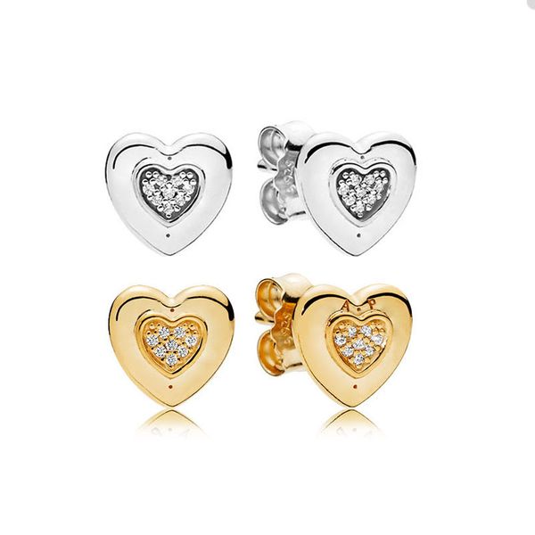 925 sterling silver heart shape stud earring for pandora jewelry crystal diamond wedding party earrings for women girlfriend gift gold earri, Golden;silver
925 sterling silver heart shape stud earring for pandora jewelry crystal diamond wedding party earrings for women girlfriend gift gold earri, Golden;silver