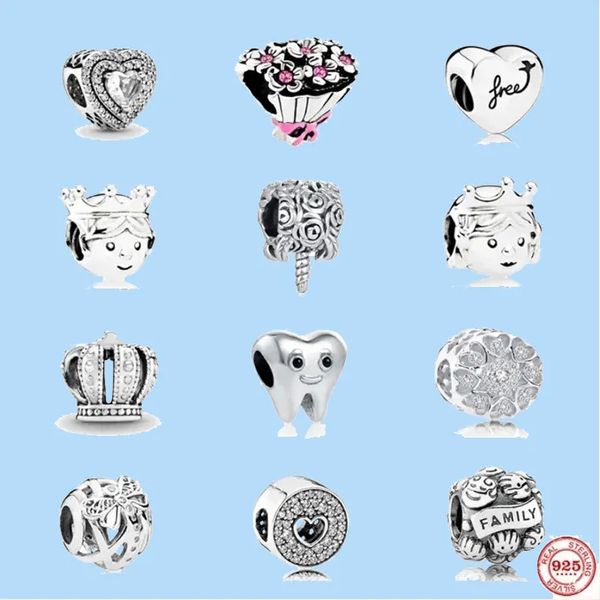 925 charm beads accessories fit pandora charms jewelry jewelry gift wholesale rose flower charm tooth pendant crown bead, Black
925 charm beads accessories fit pandora charms jewelry jewelry gift wholesale rose flower charm tooth pendant crown bead, Black