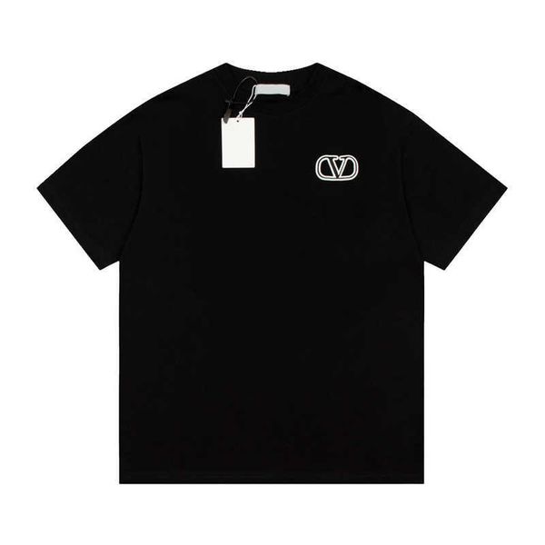 men's t-shirt designer high-quality chest letter print pattern simple solid color versatile couple t-shirt, White;black
men's t-shirt designer high-quality chest letter print pattern simple solid color versatile couple t-shirt, White;black