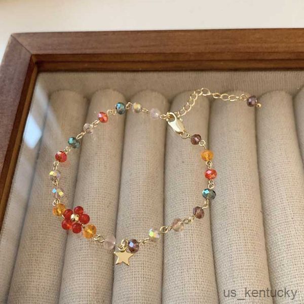 charm bracelets korean new handmade beaded colorful crystal flower star charms bracelets for women fashion jewelry gifts, Golden;silver
charm bracelets korean new handmade beaded colorful crystal flower star charms bracelets for women fashion jewelry gifts, Golden;silver
