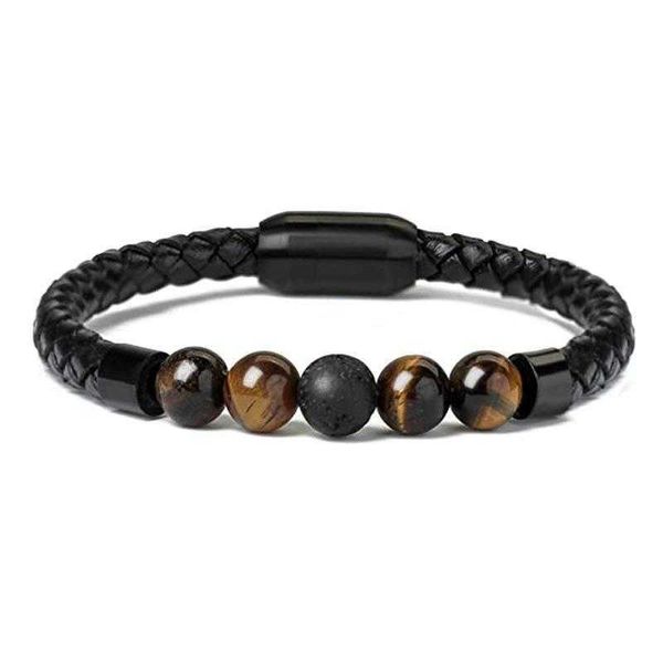 arrival fashion personality mens stone strand beaded bracelet leather rope magnetic snap, Black
arrival fashion personality mens stone strand beaded bracelet leather rope magnetic snap, Black