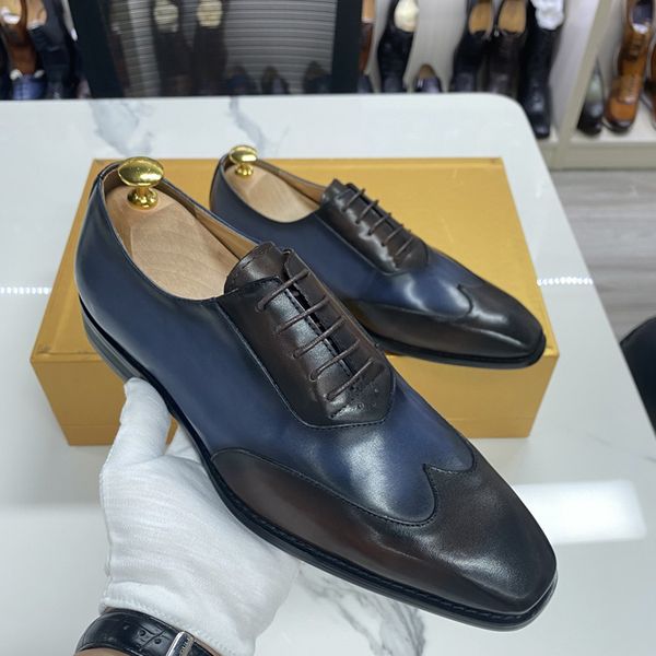 genuine cow leather shoes business casual british mens lace up derby bright formal oxford handmade black big size patchwork
genuine cow leather shoes business casual british mens lace up derby bright formal oxford handmade black big size patchwork