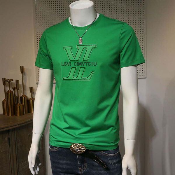 t-shirt short sleeve men's summer new trend letter diamond round neck fashion bottom tees shirt slim male clothing plus size 7xl, White;black
t-shirt short sleeve men's summer new trend letter diamond round neck fashion bottom tees shirt slim male clothing plus size 7xl, White;black