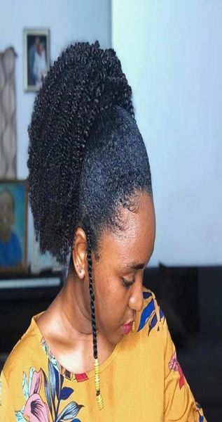 women kinky curly drawstring ponytail hair pieces brazilian clip ponytail human hair afro curly puff on kinky curly hair bun1798320, Black
women kinky curly drawstring ponytail hair pieces brazilian clip ponytail human hair afro curly puff on kinky curly hair bun1798320, Black