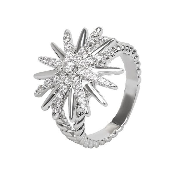 19mm sunflower personalized ring trendy cubic zircoinia ring for women, Silver
19mm sunflower personalized ring trendy cubic zircoinia ring for women, Silver