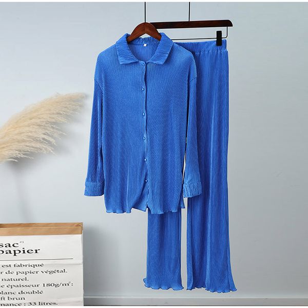 women's two piece pants women's shirt pleated two piece sets high waist wide leg pants suit casual elegant female long sleeve outf, White
women's two piece pants women's shirt pleated two piece sets high waist wide leg pants suit casual elegant female long sleeve outf, White