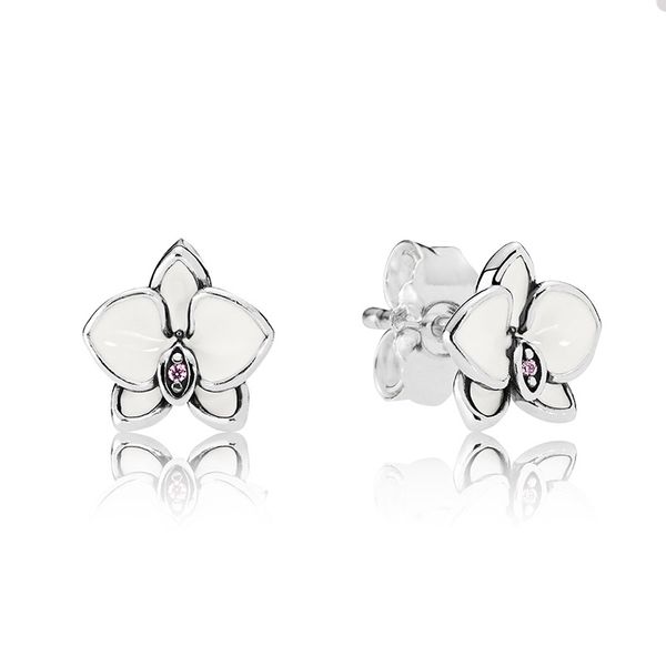 white magnolia flower stud earring set for pandora real sterling silver party jewelry designer earrings for women sisters gift cute earring, Golden;silver
white magnolia flower stud earring set for pandora real sterling silver party jewelry designer earrings for women sisters gift cute earring, Golden;silver