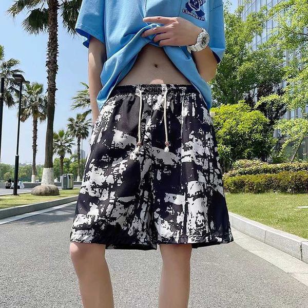 men's clothing floral shorts loose size big fat trendy beach pants with 5-cent cotton and hemp underpants, White;black
men's clothing floral shorts loose size big fat trendy beach pants with 5-cent cotton and hemp underpants, White;black
