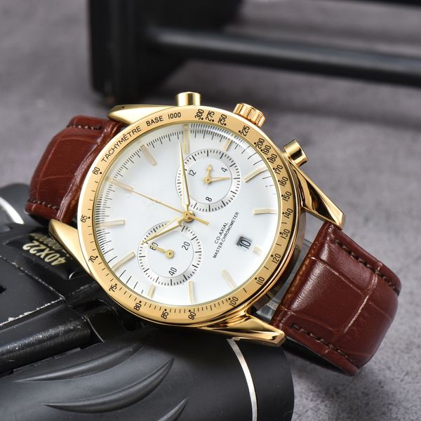 

bioceramic planet moon men's watch fully functional quartz chronograph watch mercury mission 42mm limited edition master watch l, Slivery;brown