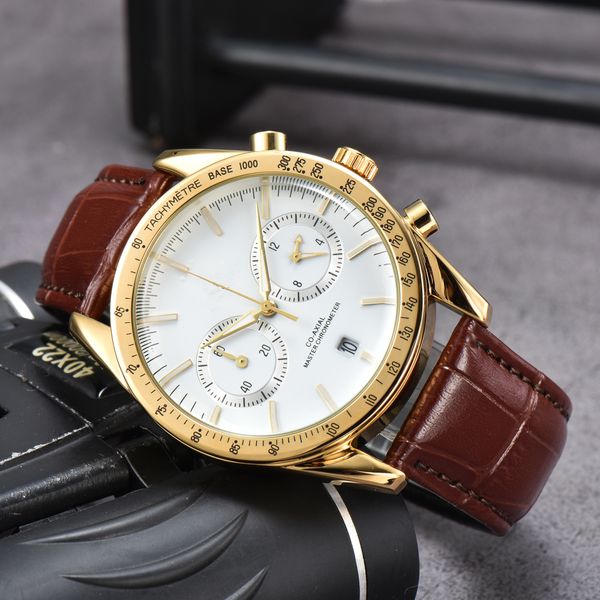 

bioceramic planet moon men's watch fully functional quartz chronograph watch mercury mission 42mm limited edition master watch l, Slivery;brown