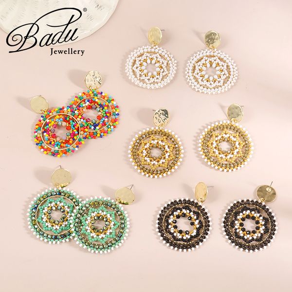 dangle chandelier badu handmade crystal beaded dangle earrings for women bohemia colorful seed beads round drop earrings fashion jewelry gif, Silver
dangle chandelier badu handmade crystal beaded dangle earrings for women bohemia colorful seed beads round drop earrings fashion jewelry gif, Silver