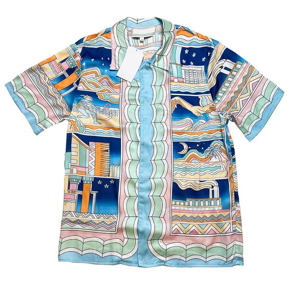 23ss beach mayan silk men shirt tee europe usa hawaii summer premium quality casual cool hip hop short sleeve shorts sets tracksuit, Black;brown
23ss beach mayan silk men shirt tee europe usa hawaii summer premium quality casual cool hip hop short sleeve shorts sets tracksuit, Black;brown