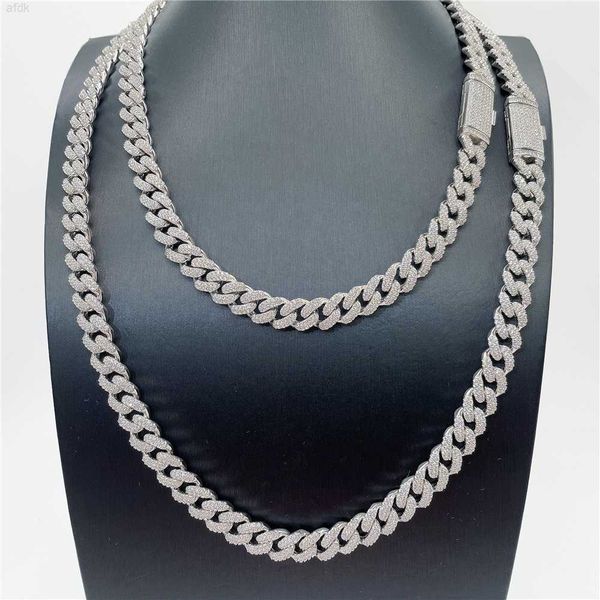 fashion necklace statement jewelry 2 row stones 10mm width s925 gold plated necklace vvs moissanite diamond miami cuban, Silver
fashion necklace statement jewelry 2 row stones 10mm width s925 gold plated necklace vvs moissanite diamond miami cuban, Silver