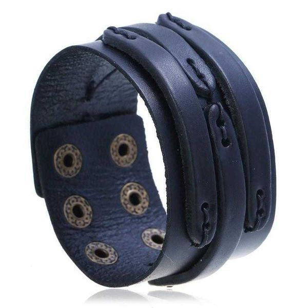 retro style simple mens ornament charm creative multi layer stitching wide leather bracelet cattle, Golden;silver
retro style simple mens ornament charm creative multi layer stitching wide leather bracelet cattle, Golden;silver