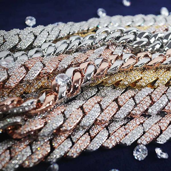custom pass diamond test vvs moissanite diamond cuban link chain 10mm 12mm 14mm 18mm 19mm 20mm hip hop necklace men 925 jewelry, Silver
custom pass diamond test vvs moissanite diamond cuban link chain 10mm 12mm 14mm 18mm 19mm 20mm hip hop necklace men 925 jewelry, Silver
