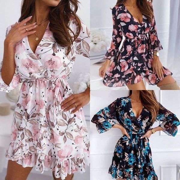 casual dresses dresses for women vestido fashion spring and autumn ruffle dress floral lace up nine points sleeve pullover dress traf 230515, Black;gray
casual dresses dresses for women vestido fashion spring and autumn ruffle dress floral lace up nine points sleeve pullover dress traf 230515, Black;gray