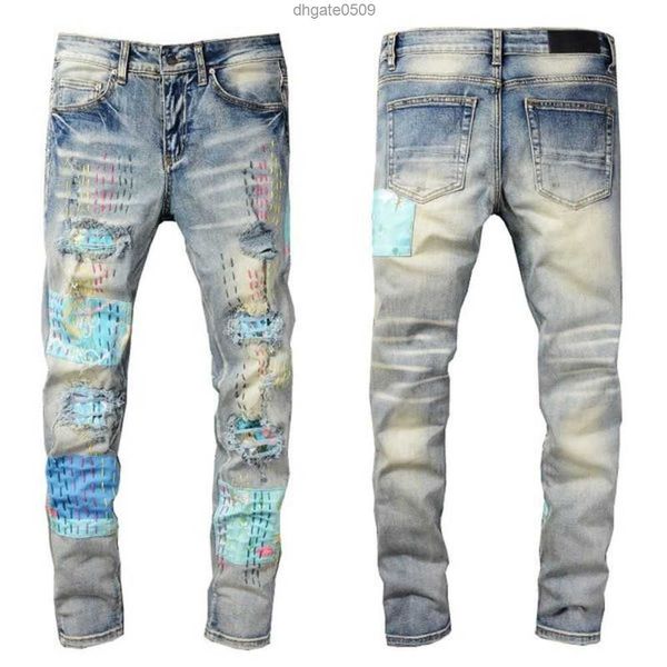 2022 new men's designer amirs jeans fashion skinny straight slim ripped stretch casual trousers 35mkk, Blue
2022 new men's designer amirs jeans fashion skinny straight slim ripped stretch casual trousers 35mkk, Blue