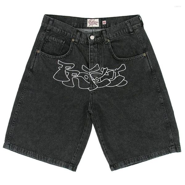 men's shorts y2k embroidered hip hop denim gym men 2023 summer harajuku fashion casual plus size sports basketball, White;black
men's shorts y2k embroidered hip hop denim gym men 2023 summer harajuku fashion casual plus size sports basketball, White;black