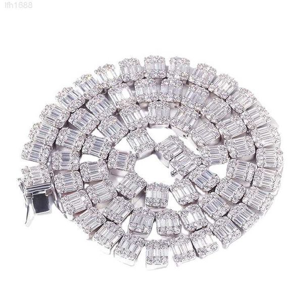 tianyu gems hip hop jewelry baguette cut diamond choker mens iced out bling tennis chain gold necklace, Silver
tianyu gems hip hop jewelry baguette cut diamond choker mens iced out bling tennis chain gold necklace, Silver