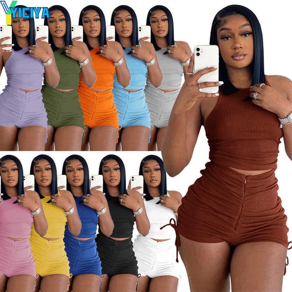 yiciya 2023 designer summer outfits women tracksuits two piece sets sleeveless tank and shorts matching sweatsuits casual solid sportswear b, Gray
yiciya 2023 designer summer outfits women tracksuits two piece sets sleeveless tank and shorts matching sweatsuits casual solid sportswear b, Gray