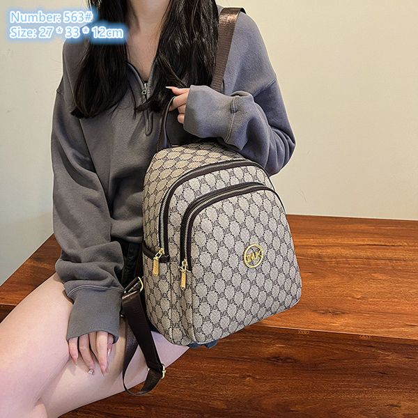 Women's shoulder bag simple Joker Khaki fashion handbag double zipper compartment leisure backpack wear-resistant letter printed backpacks 563#
Women's shoulder bag simple Joker Khaki fashion handbag double zipper compartment leisure backpack wear-resistant letter printed backpacks 563#