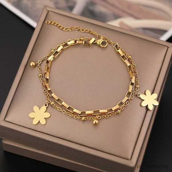 charm bracelets stainless steel bracelets flowers small bell chains fashion charms bracelet for women jewelry wedding party gifts, Golden;silver
charm bracelets stainless steel bracelets flowers small bell chains fashion charms bracelet for women jewelry wedding party gifts, Golden;silver