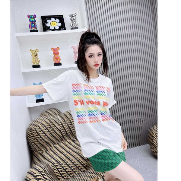 23ss womens designer clothing tee womens t-shirt round neck pure cotton heavy industry colorful sequin monogram embroidery short sleeve t-sh, White
23ss womens designer clothing tee womens t-shirt round neck pure cotton heavy industry colorful sequin monogram embroidery short sleeve t-sh, White