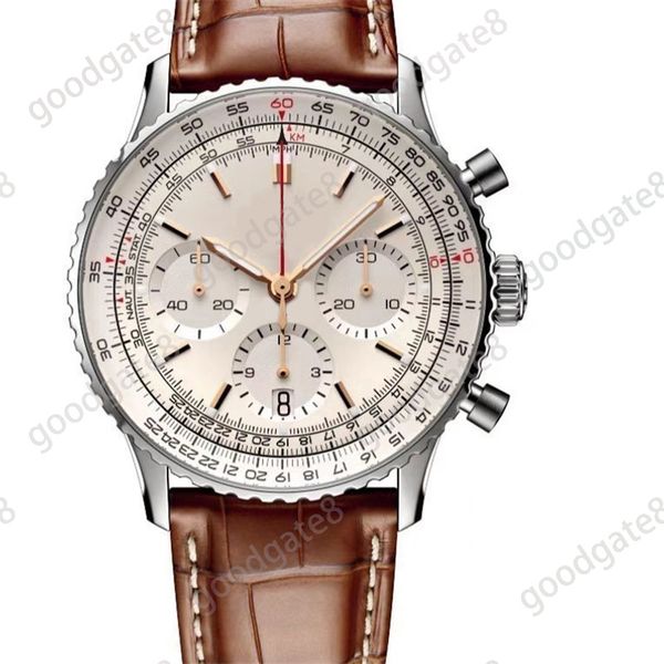 b01 navitimer mens watch waterproof black designer watches all dial work reloj fashion classical couples popular wristwatch luminous fashion, Slivery;brown
b01 navitimer mens watch waterproof black designer watches all dial work reloj fashion classical couples popular wristwatch luminous fashion, Slivery;brown