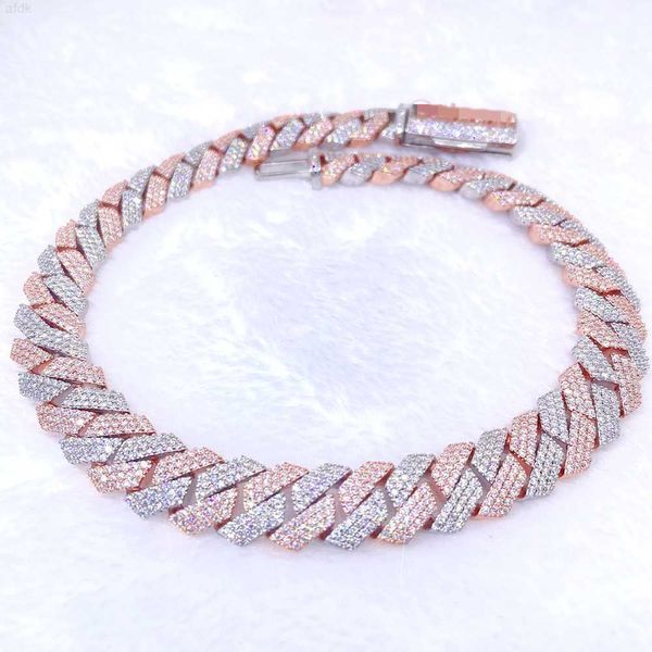 hip hop buss down s925 vvs moissanite diamond two tone cuban link chain customized iced out necklaces, Silver
hip hop buss down s925 vvs moissanite diamond two tone cuban link chain customized iced out necklaces, Silver