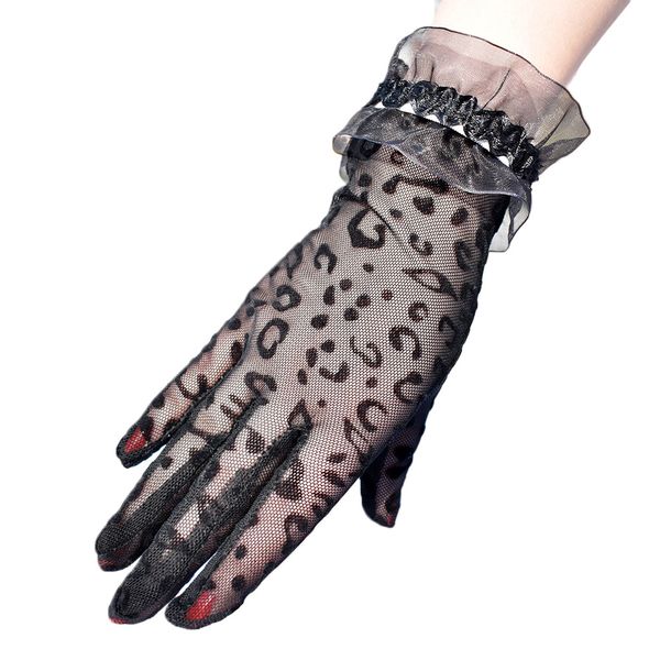 4pair women' fashionable leopard print breathable mesh gloves for driving sun sunscreen gloves, Blue;gray
4pair women' fashionable leopard print breathable mesh gloves for driving sun sunscreen gloves, Blue;gray