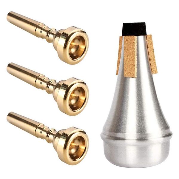 brass 4pcs trumpet mouthpiece trumpet mute set for yamaha bach conn king replacement musical instruments accessories
brass 4pcs trumpet mouthpiece trumpet mute set for yamaha bach conn king replacement musical instruments accessories