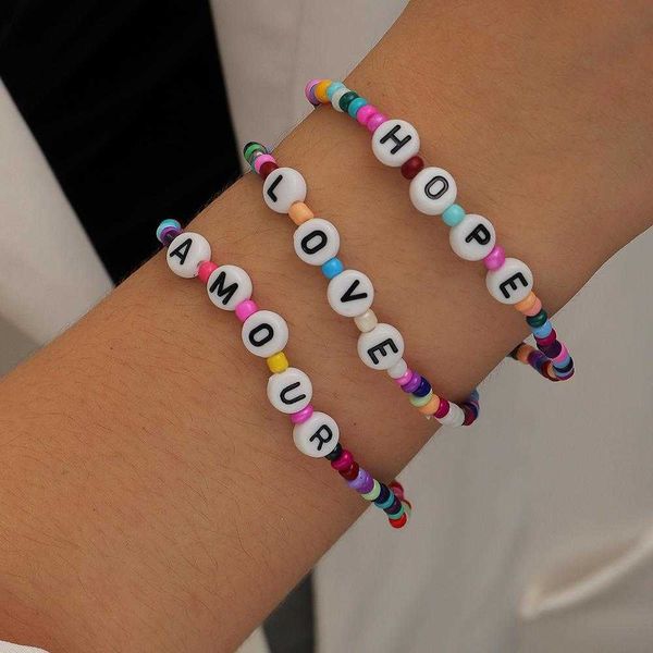 ornament fresh pastoral style mixed color beads bracelet english letter suit, Golden;silver
ornament fresh pastoral style mixed color beads bracelet english letter suit, Golden;silver