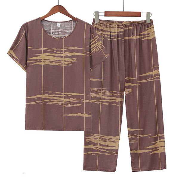 women's sleepwear fdfklak printed cotton women pajamas set plus size short sleeve cropped pants home suit middle aged mother sleepwear, Black;red
women's sleepwear fdfklak printed cotton women pajamas set plus size short sleeve cropped pants home suit middle aged mother sleepwear, Black;red