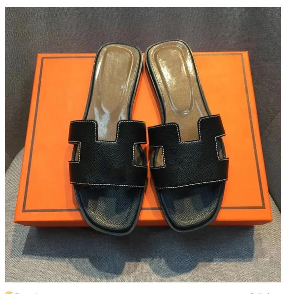 fashion sandals genuine leather h women slippers summer luxury flat slides ladies beach sandal party wedding oran slipper with box2023, Black
fashion sandals genuine leather h women slippers summer luxury flat slides ladies beach sandal party wedding oran slipper with box2023, Black