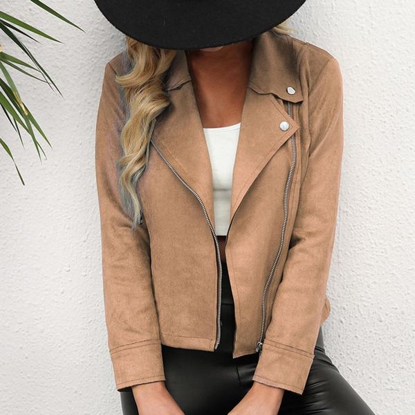 women's jackets fashion women winter autumn short jacket coat outwear trendy streetwear zipper chamois cardigan solid color daily clot, Black;brown
women's jackets fashion women winter autumn short jacket coat outwear trendy streetwear zipper chamois cardigan solid color daily clot, Black;brown