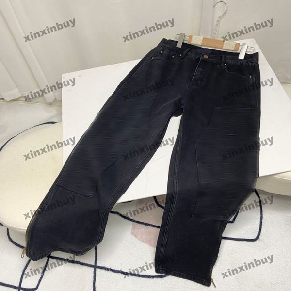 xinxinbuy men women designer pant letter emboss panelled denim sets 1854 jeans spring summer casual pants black s-2xl, Black;brown
xinxinbuy men women designer pant letter emboss panelled denim sets 1854 jeans spring summer casual pants black s-2xl, Black;brown