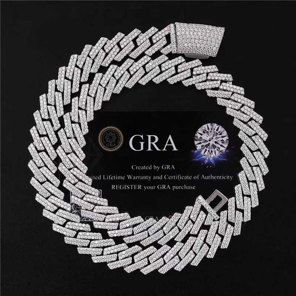 13.5mm fine hip hop jewelry baguette diamond men necklace sterling silver fully luxury moissanite baguette cuban link chain
13.5mm fine hip hop jewelry baguette diamond men necklace sterling silver fully luxury moissanite baguette cuban link chain