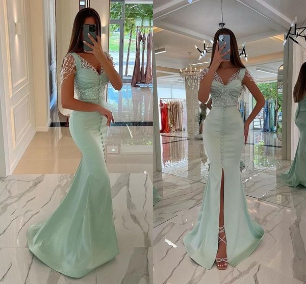 mint green elegant mermaid evening dresses for women beadings tassel plus size v neck front split formal occasions prom party celebrity birt, Black;red
mint green elegant mermaid evening dresses for women beadings tassel plus size v neck front split formal occasions prom party celebrity birt, Black;red
